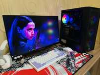 ИГРОВОЙ КОМП С МОНИТОРОМ 100 гц на кронштейне