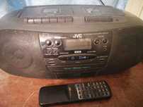 Продам двухкассетник с CDпроигрывателем и РАДИО JVC
