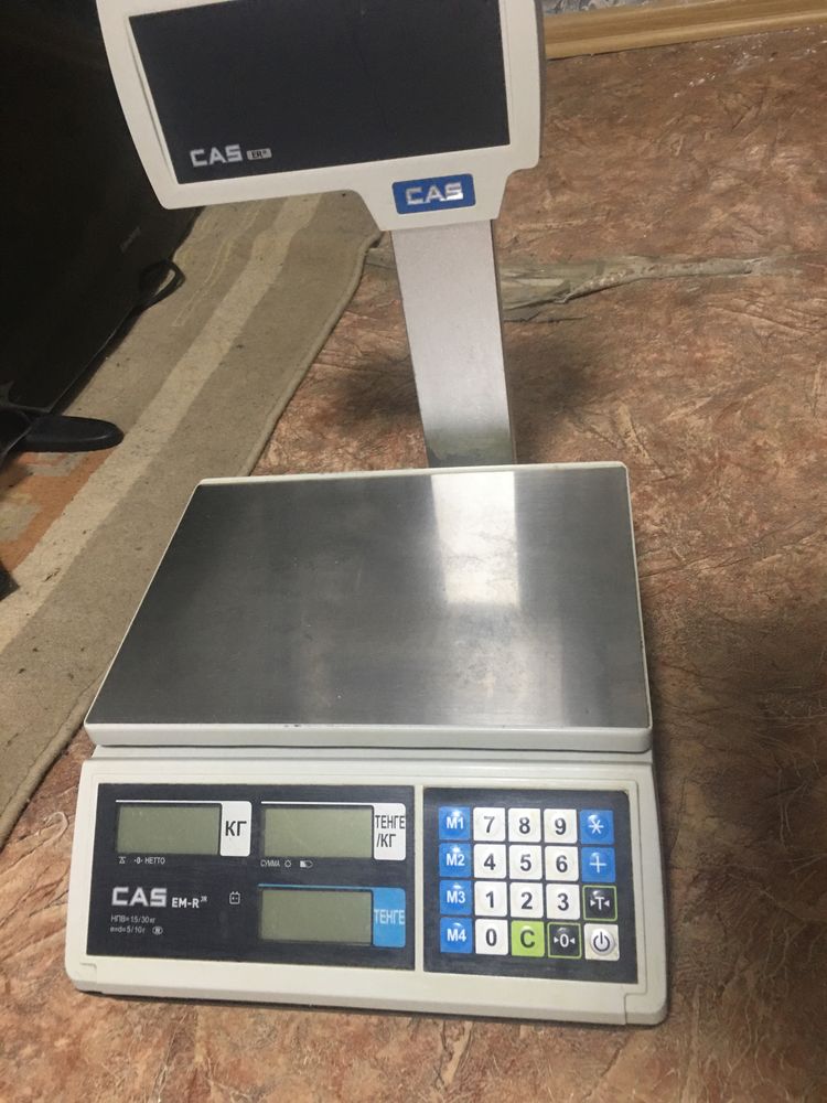 Торговые весы CAS ER Jr-30CBU со стойкой