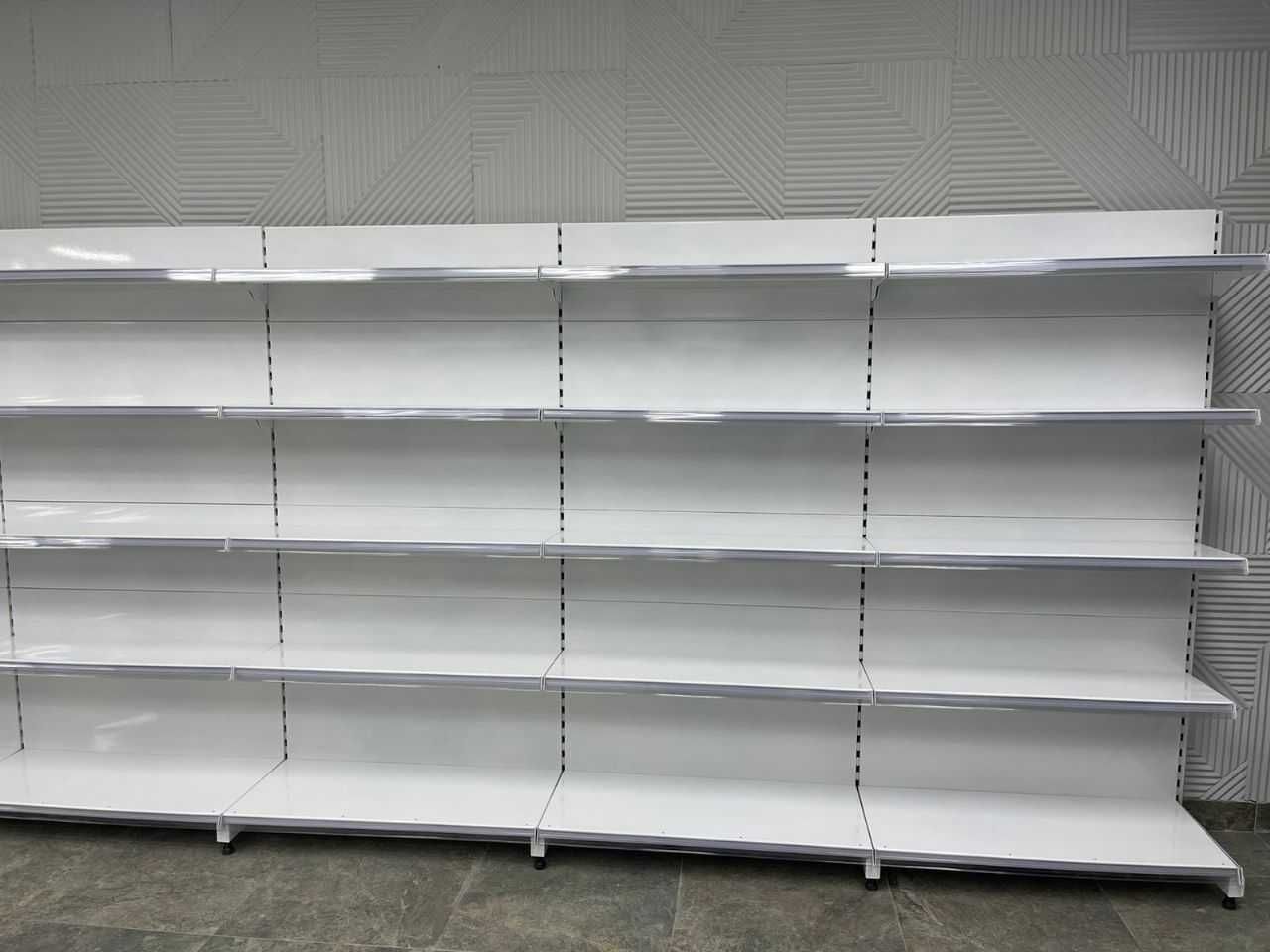 Стелажи полки торговые оборудование для магазинов островные