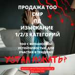 Продажа ТОО для участия в тендерах