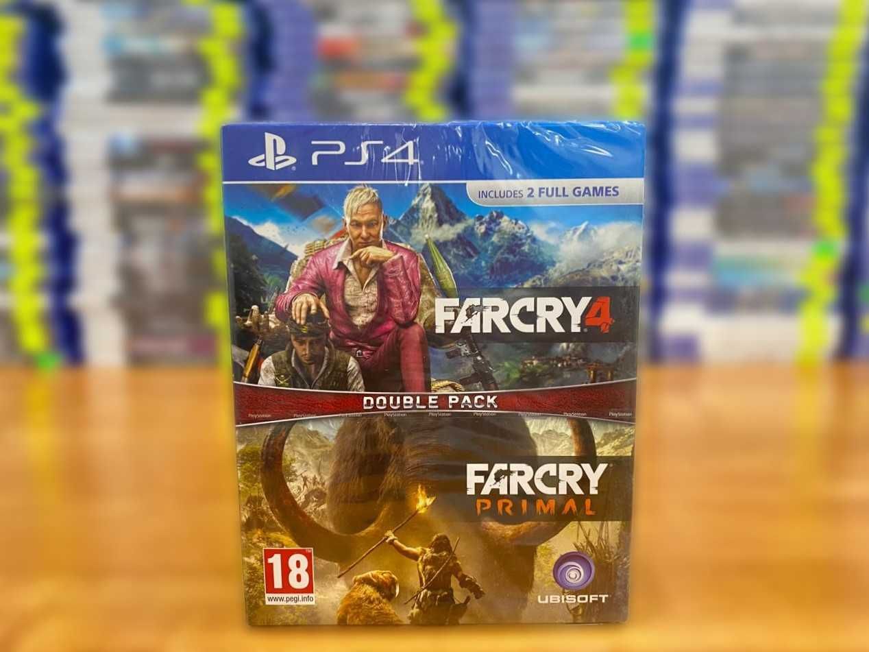 Новый Far Cry 4 + Far Cry Primal Double Pack PS4/PS5 Много Игр