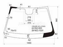 Стекло лобовое CHEVROLET CRUZE 4/5D 09-15 Chevrolet Cruze