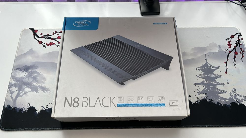 Подставка DeepCool N8 Black — охлаждение ноутбука