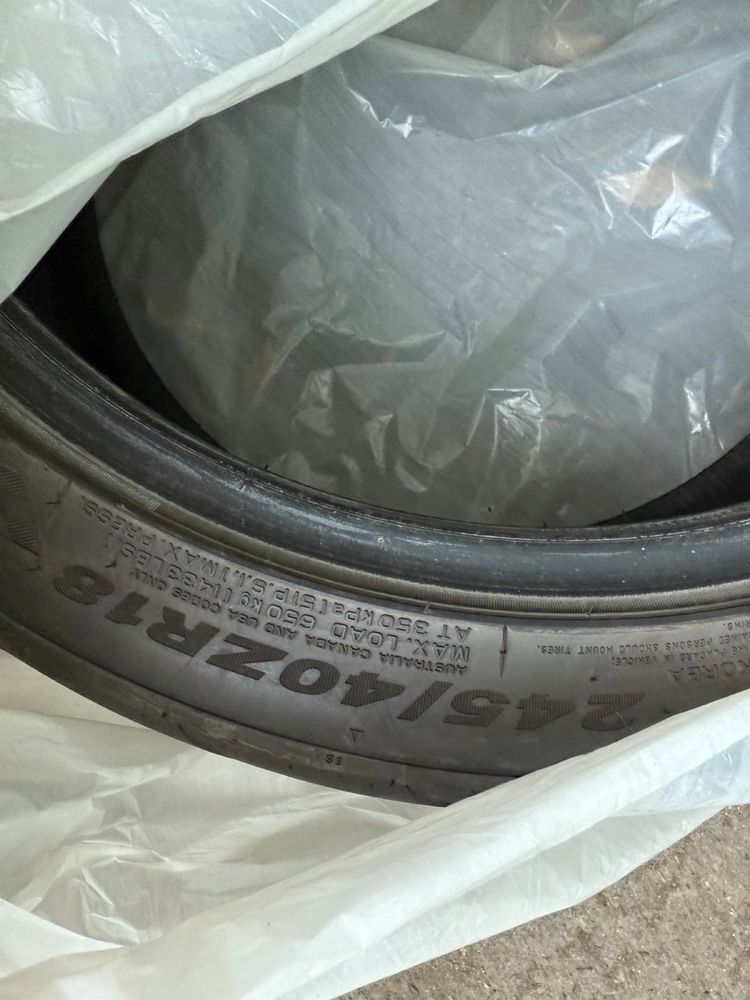 Комплект резины 245/40 R18 полуслики