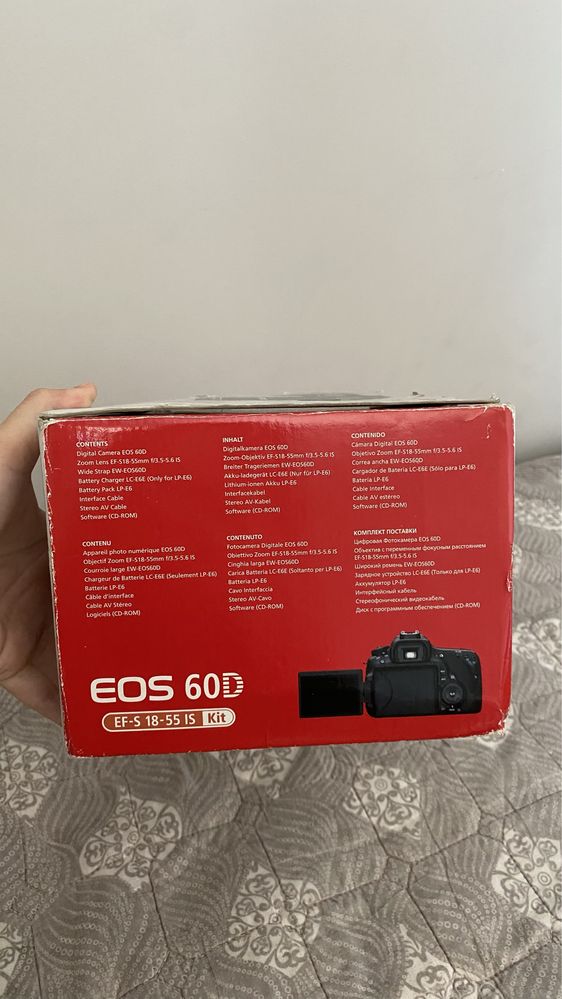Цифровой фотоаппарат Canon, EOS 60D, полной комплектации.