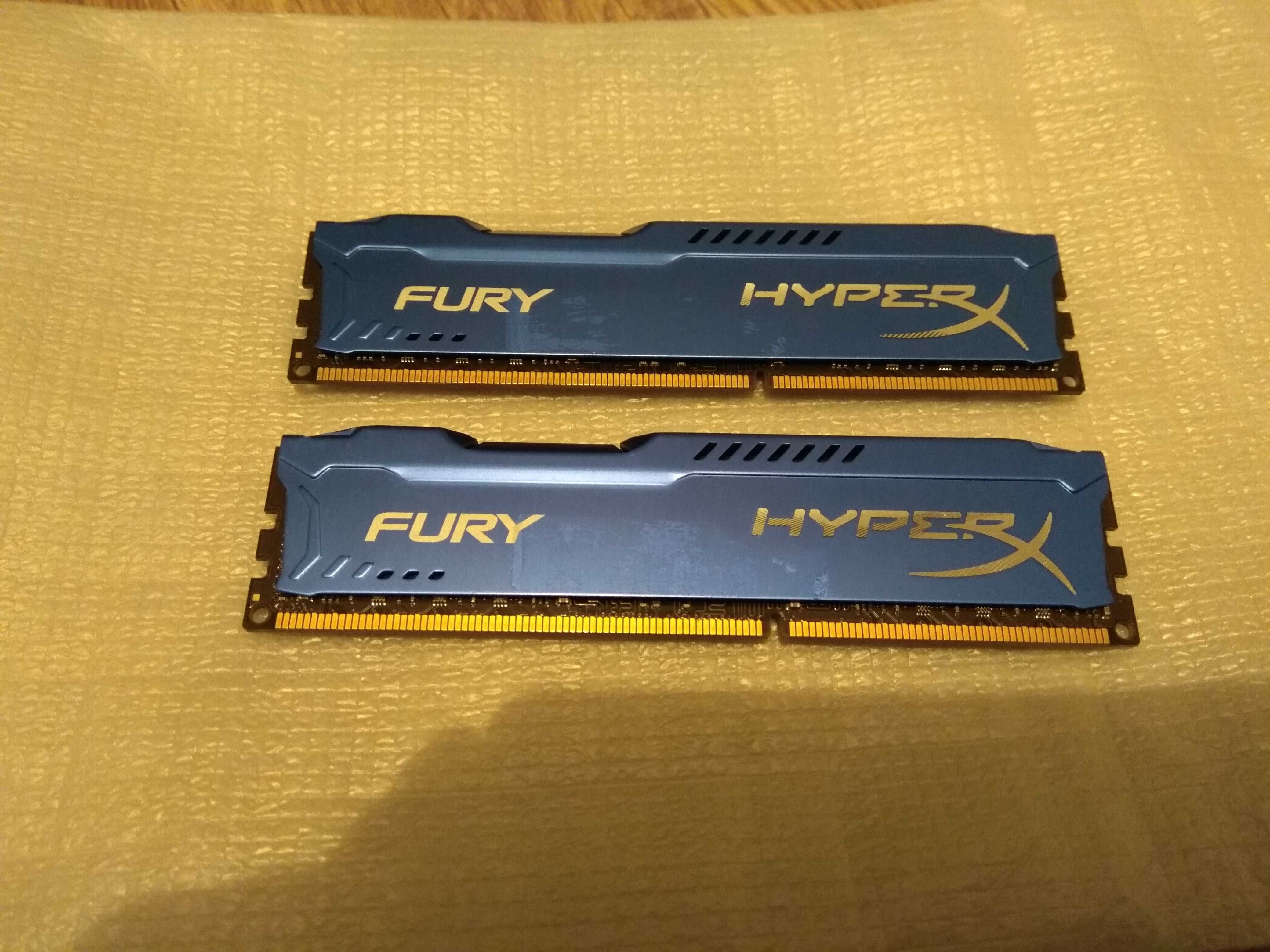 Продам ОЗУ HyperX Fury (HX318C10F/8), 16Гб (2*8), DDR3.