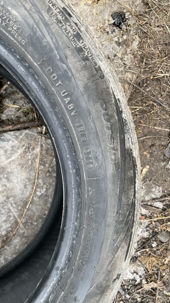 Продам летние шины 215/55/17