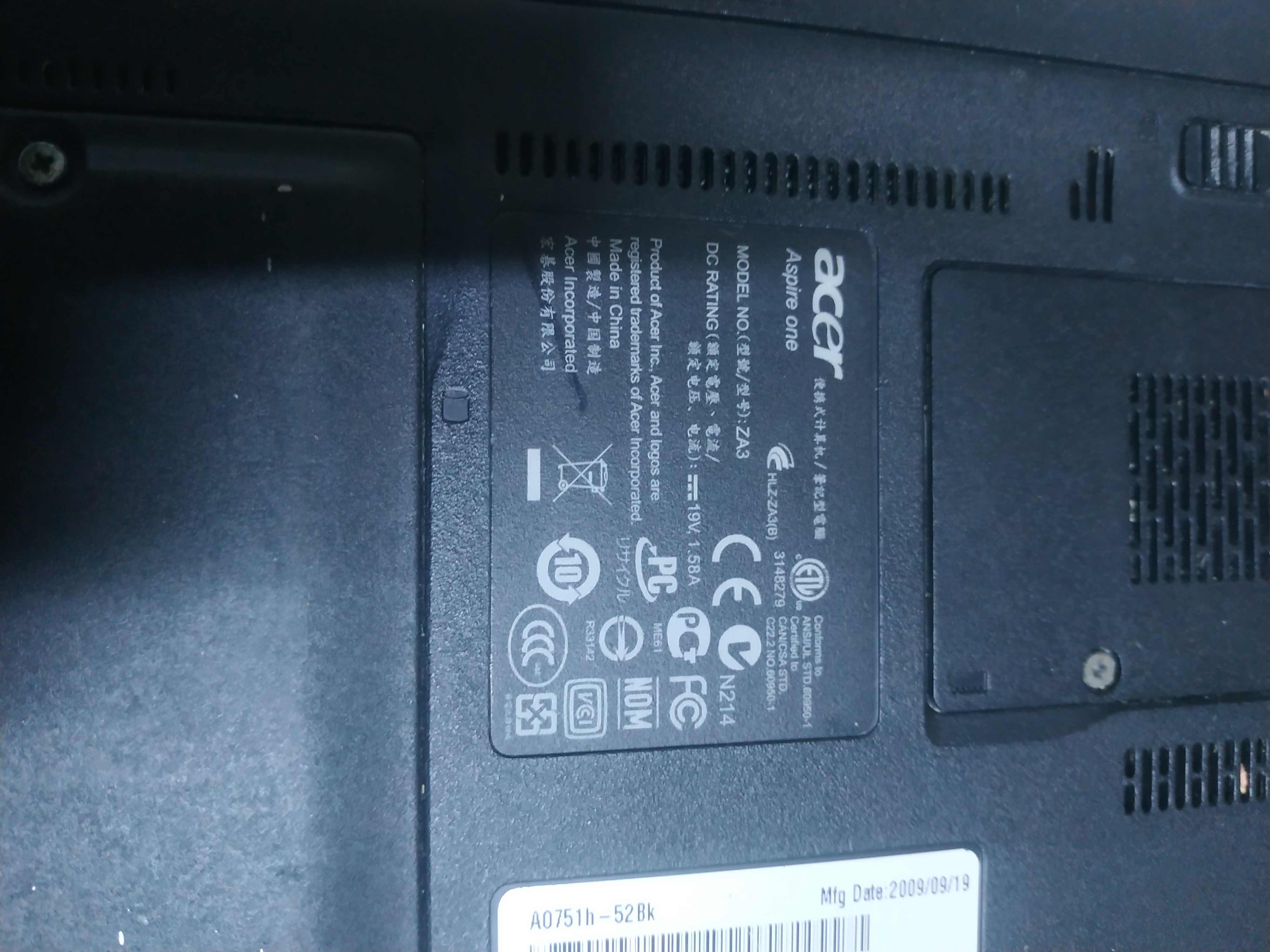 Продам нетбук acer
