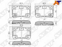 Колодки тормозные Toyota Crown