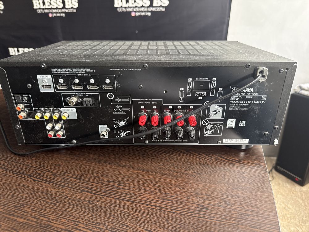 Ресивер Yamaha RX-V385 \ Домашний кинотеатр 5.1 \Dolby Vision и DTS HD