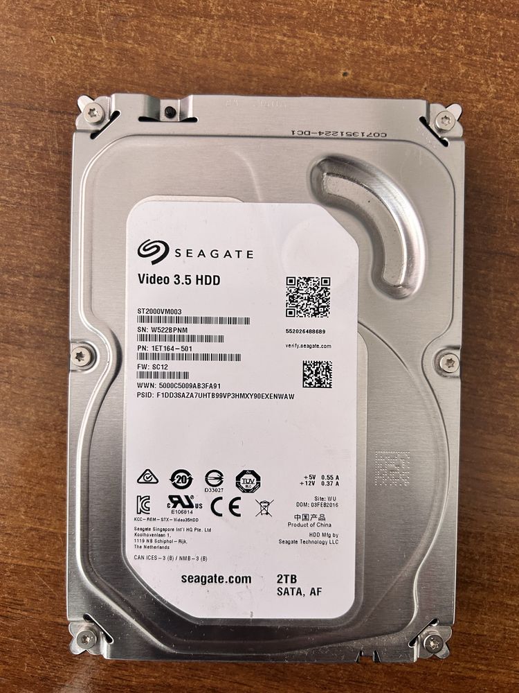 Жесткий диск Seagate 1Tb, 2Тб, 4Тб
