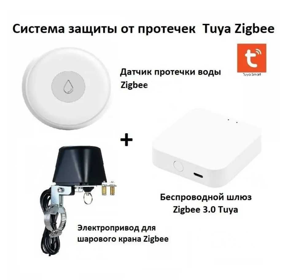 Умный дом. Система защиты от протечки воды. Tuya SmartLife.