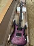 Schecter C-1 Platinum Satin Purple Burst