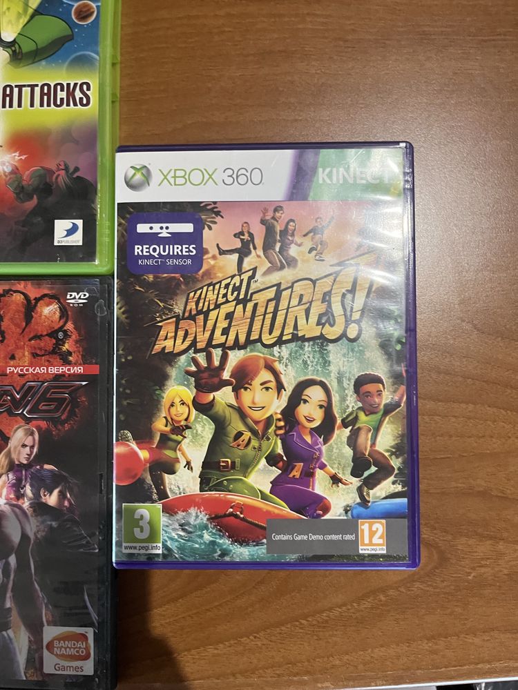 Диски для Xbox 360: Kinect Adventures, Tekken 6, Kung Fu Panda, Ben 1