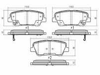 Колодки тормозные зад  Hyundai Santa fe
