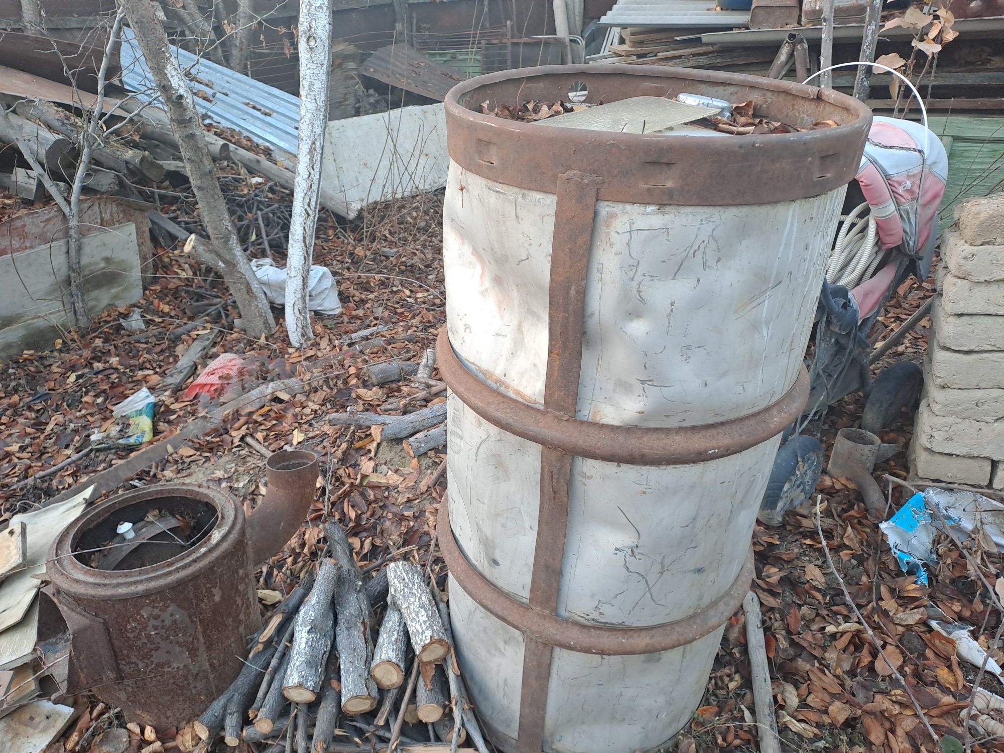 Продам бочку алюминиевую