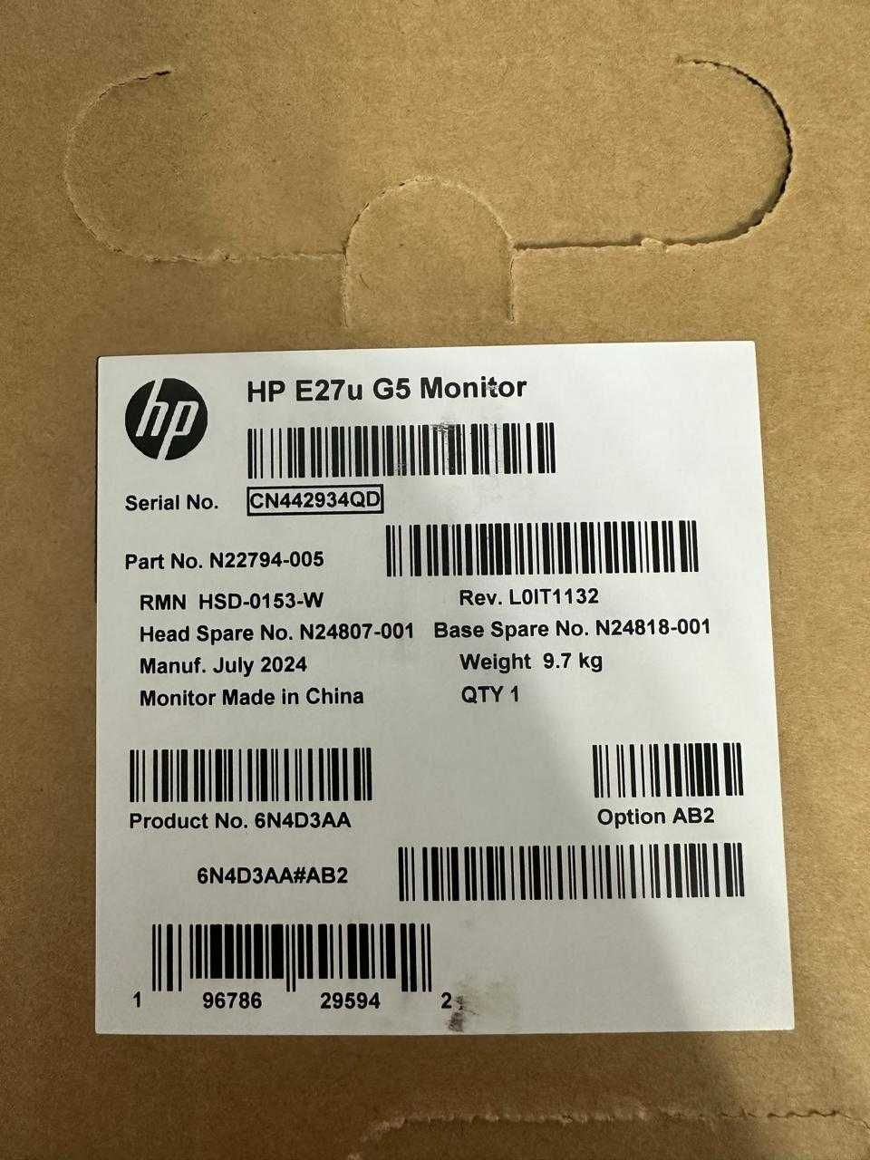 Монитор HP E27u G5