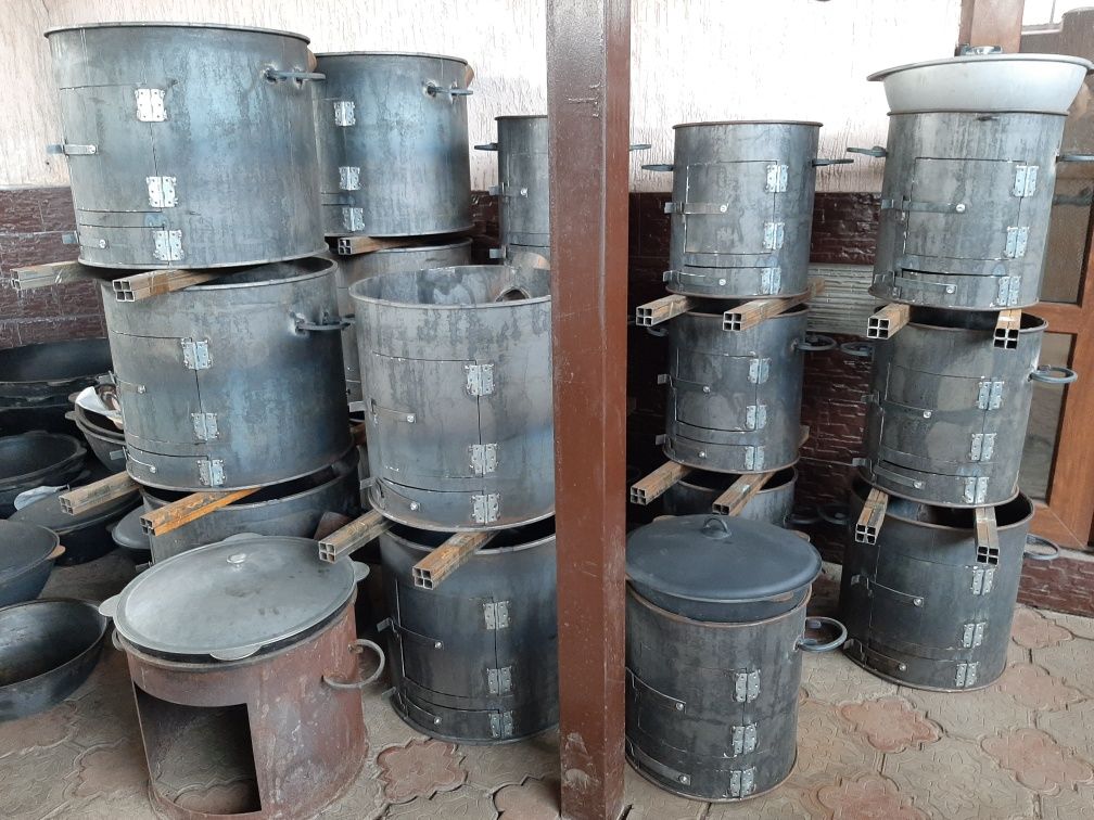 Казаны Наманганские ЧУГУННЫЕ,Российские,АФГАНСКИЙ КАЗАНЫ в шир. ассор