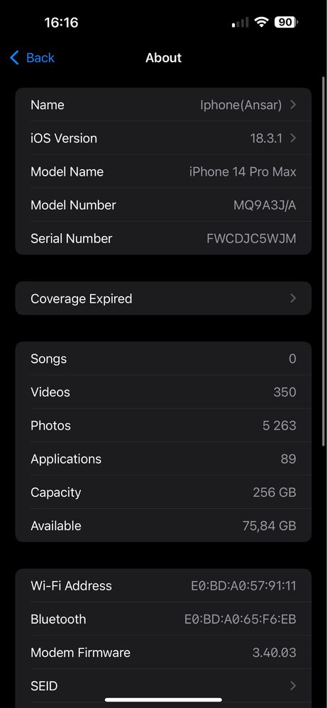 IPhone 14 Pro Max 256гб 88% акум. Пишите всем отвечу на любой вопрос