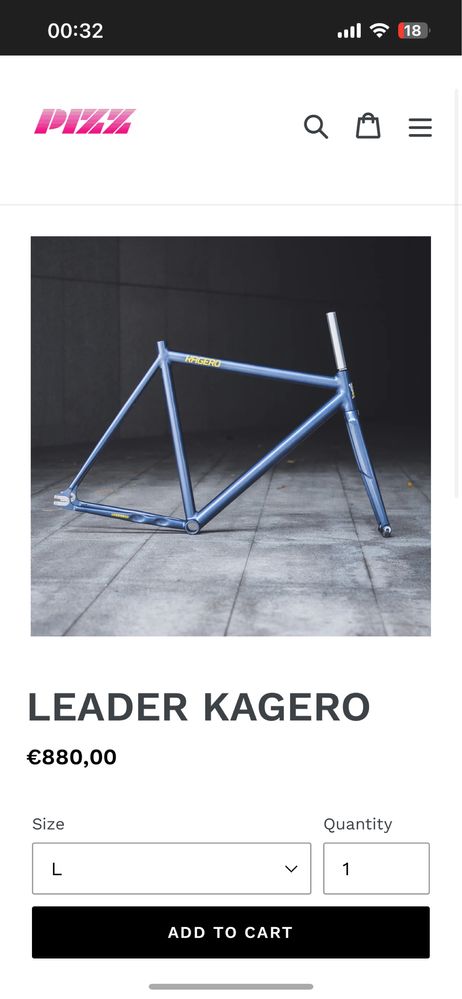 Трековая рама LEADER KAGERO 2013.  fixed gear