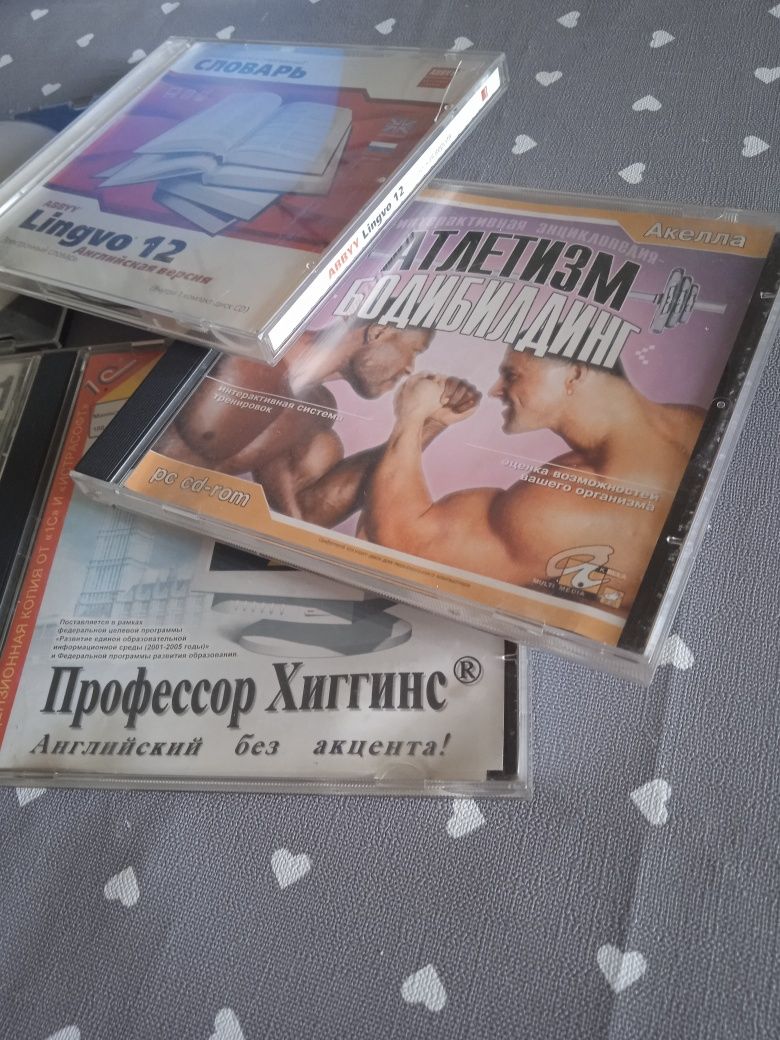 Диски cd. Бодибилдинг, атлетизм, фильмы, музыка, английский