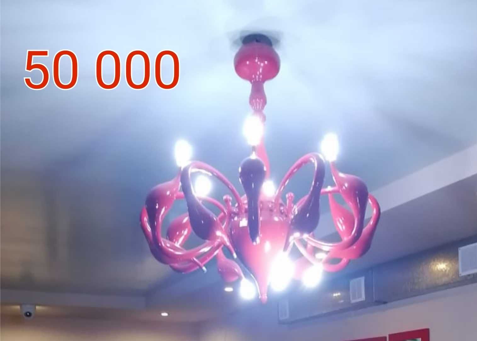 Продам люстру красные лебеди