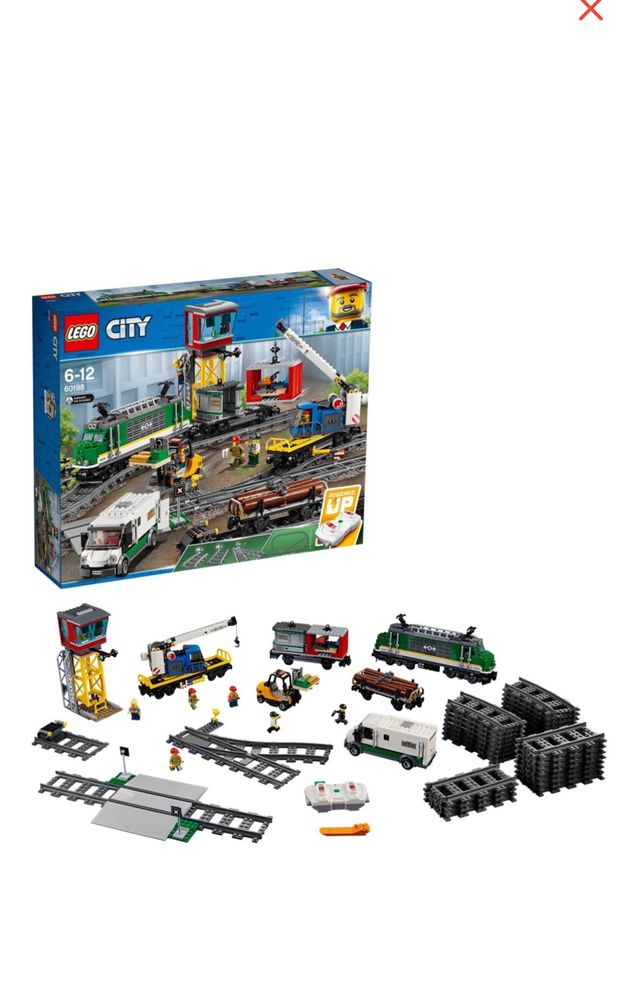 LEGO Город Товарный поезд 60198, деталей 1226 шт