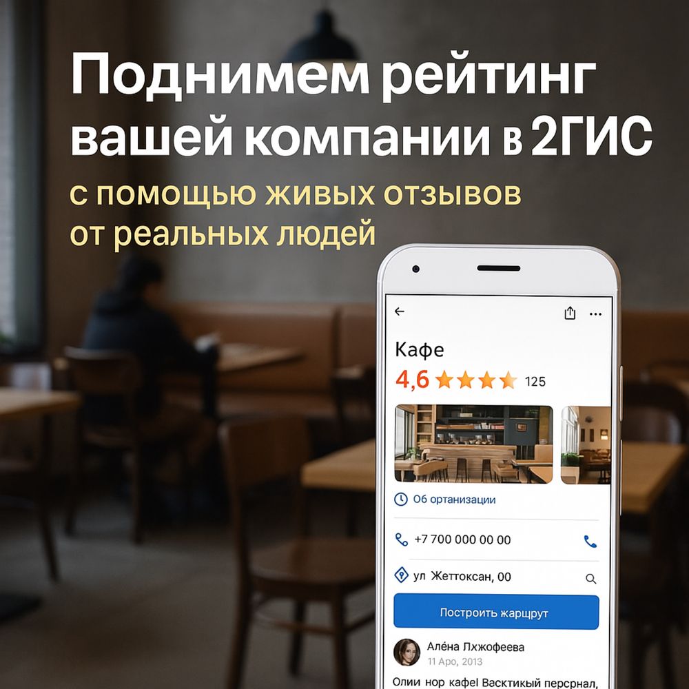 Поднимаем рейтинг в 2гис и гугл мапс