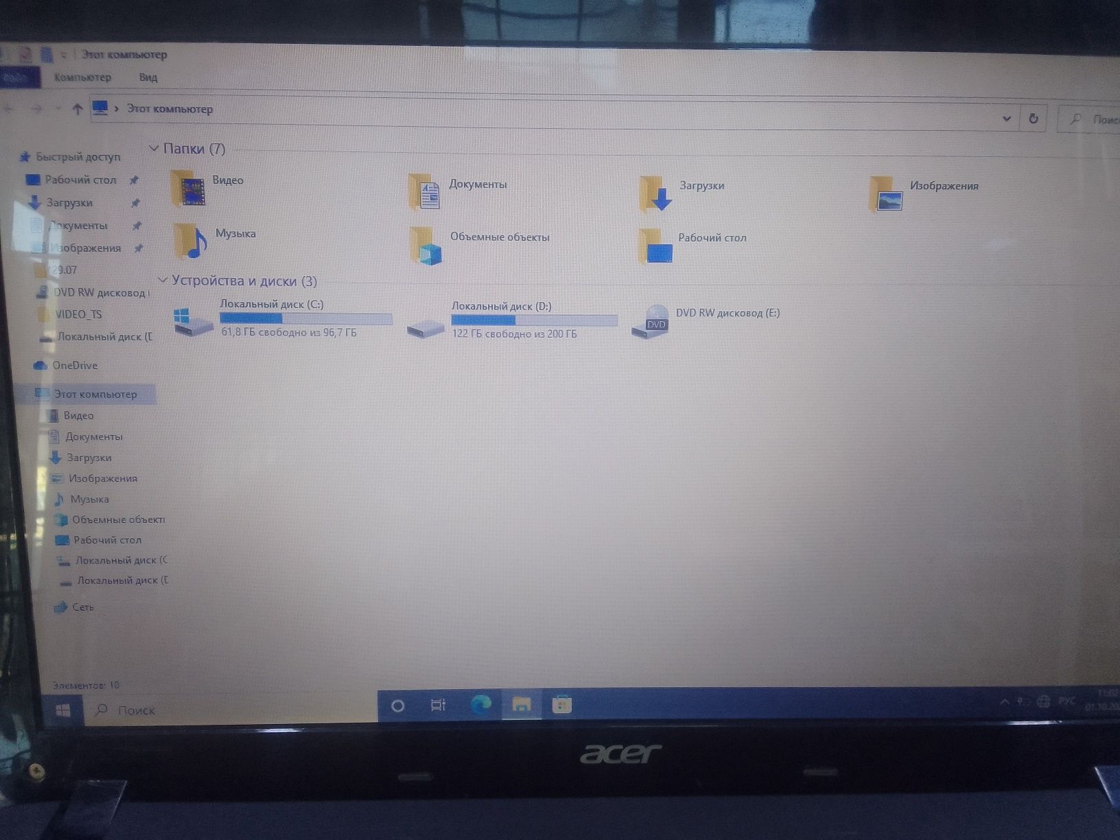 Ноутбук acer в хорошем состояний