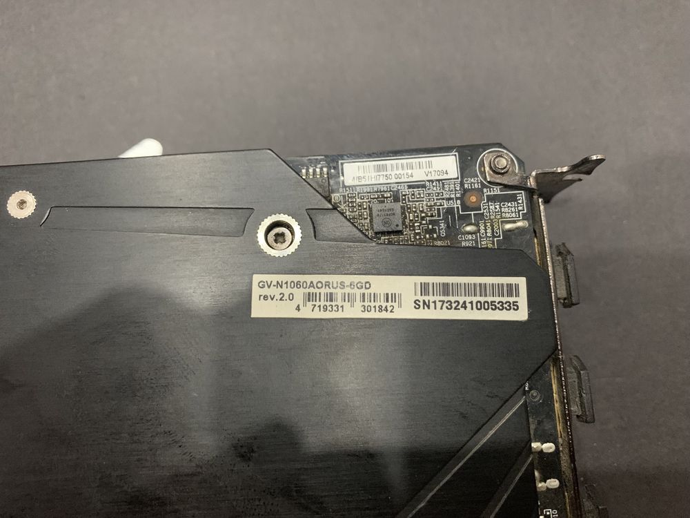 Мощная игровая видеокарта GeForce GTX1060 6 Gb GDDR5