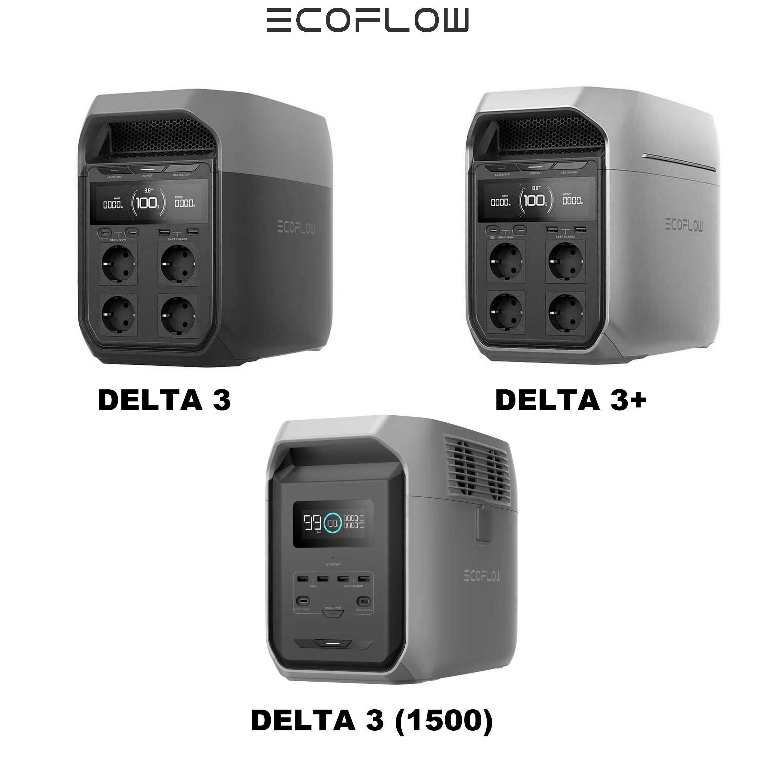 Портативная зарядная станция Ecoflow DELTA 3 /DELTA 3+ /DELTA 3 (1500)