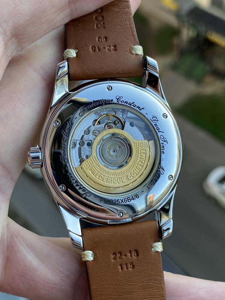 Оригинал FREDERIQUE CONSTANT Big Date GMT Automatic мужские часы