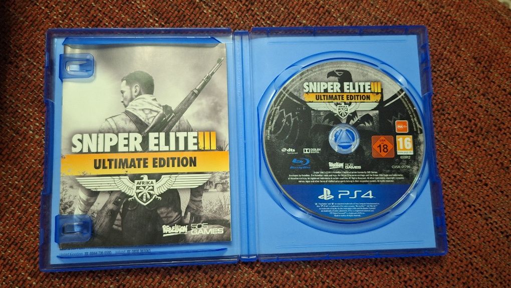 Игра на PlayStation 4 Sniper Elite 3 ultimate edition б/у