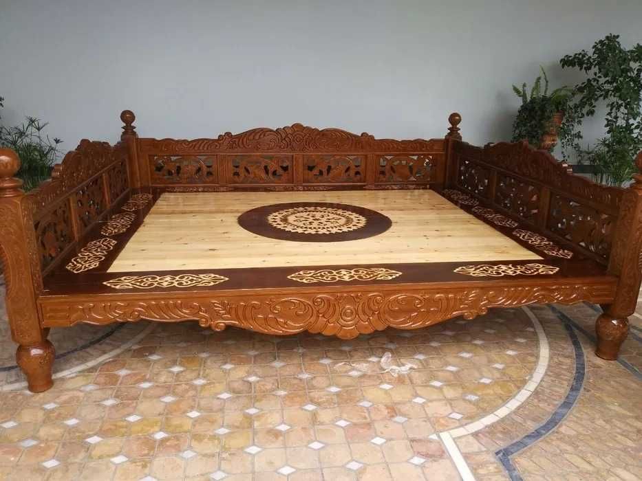Бюджетные деревянные топчаны и беседки для отдыха. 42Ц