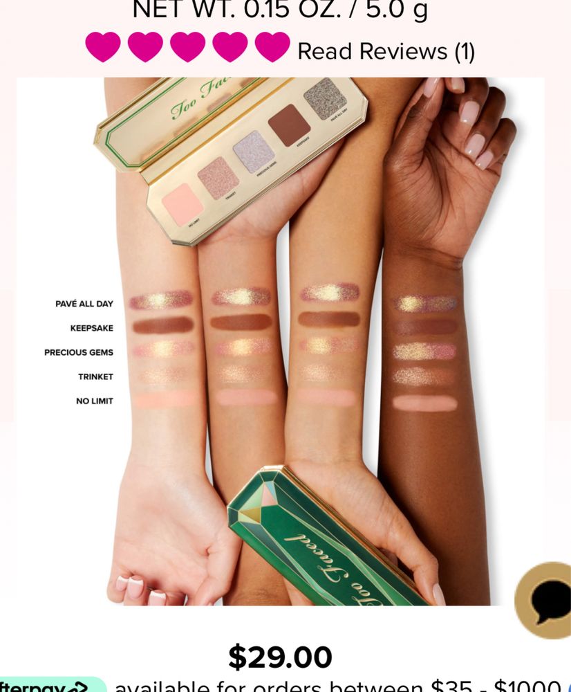 Палетка теней Too Faced Precious Gems Eye Shadow Palette