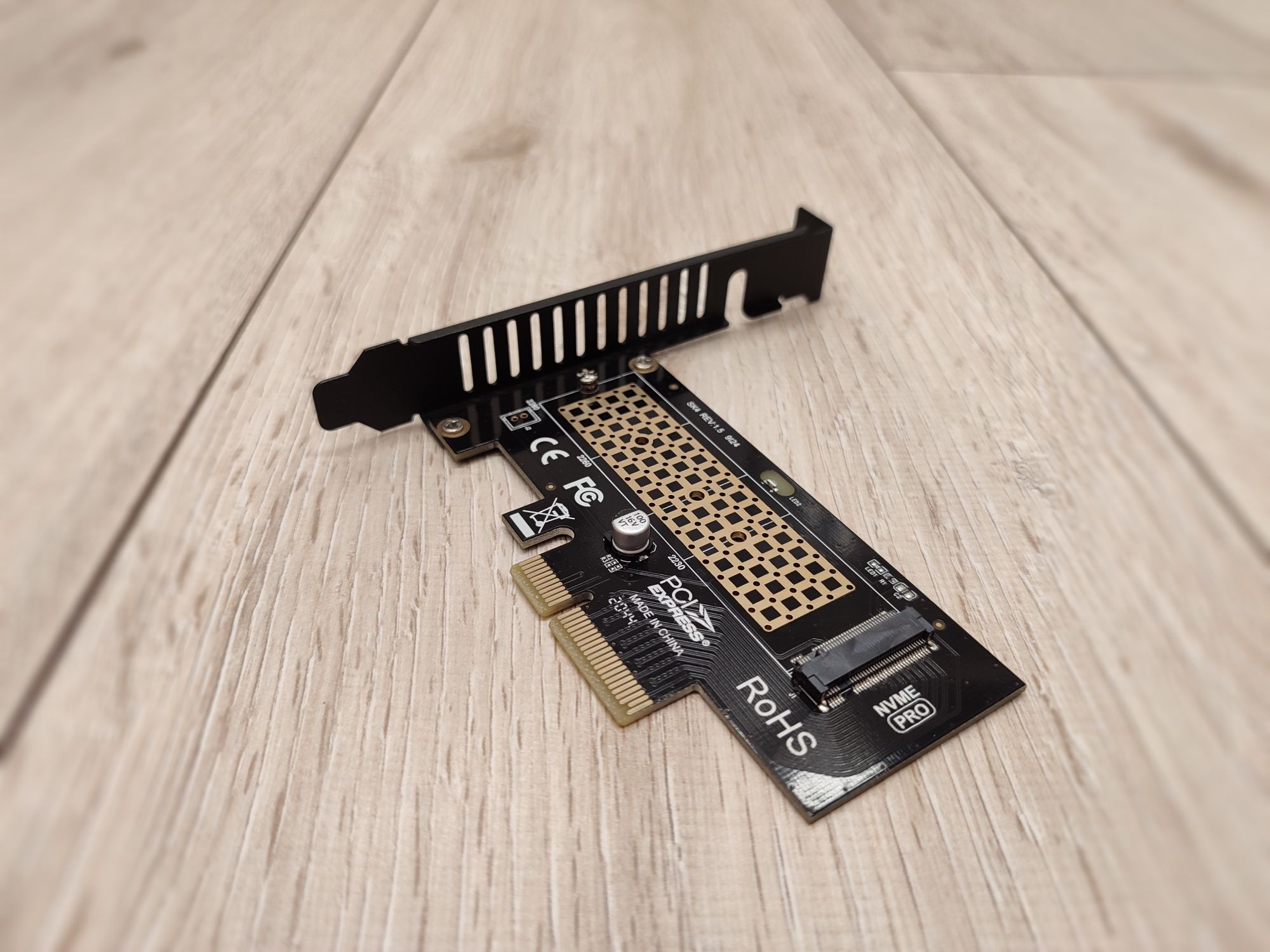 Адаптер Переходник PCIe → M.2 NVMe SSD (SK4 Rev 1.5)