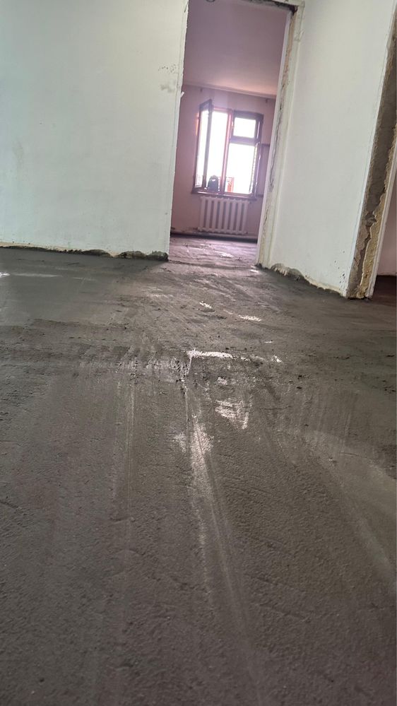 Стяжка, штукатурка, кафель