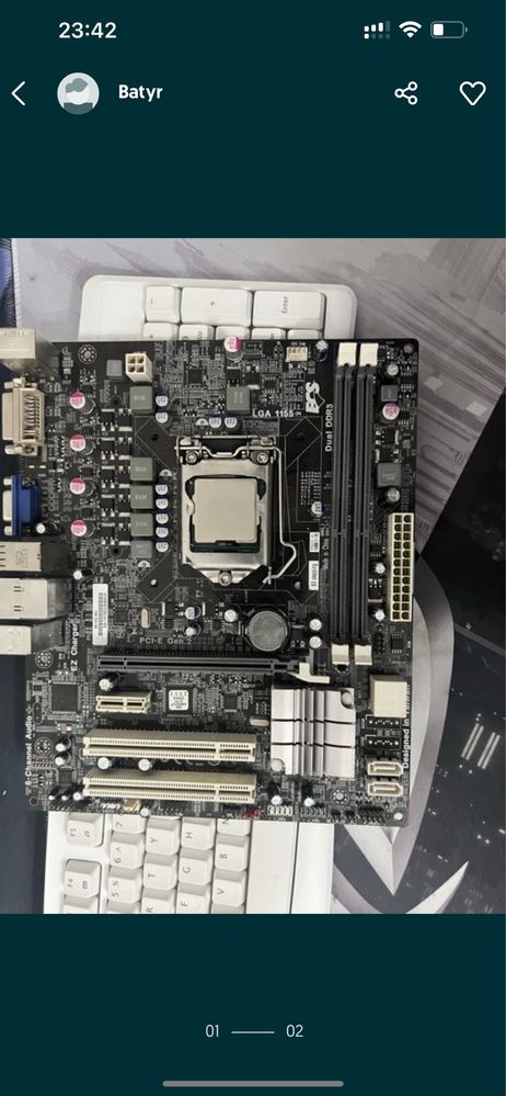 udore h61 ddr3+kingston 2gb