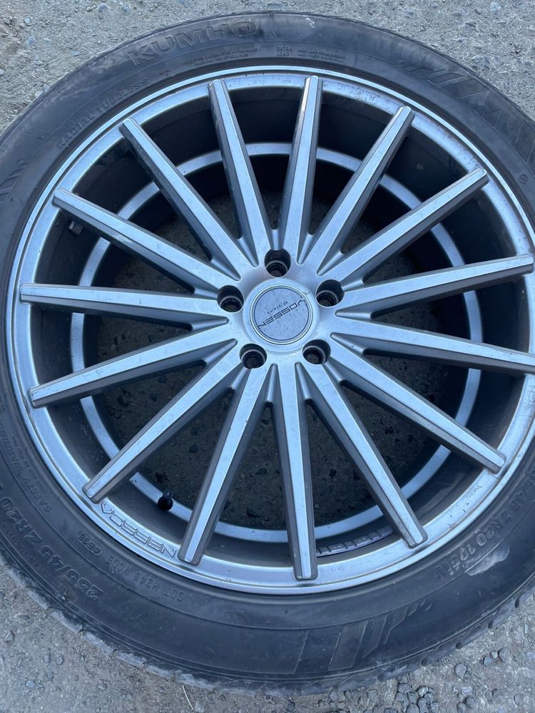 Диски vossen r20 5 114,3. Шины kumho 225/45 r20