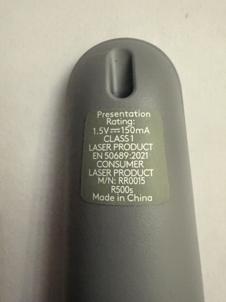 Презентер Logitech Professional R500s, Mid Grey
