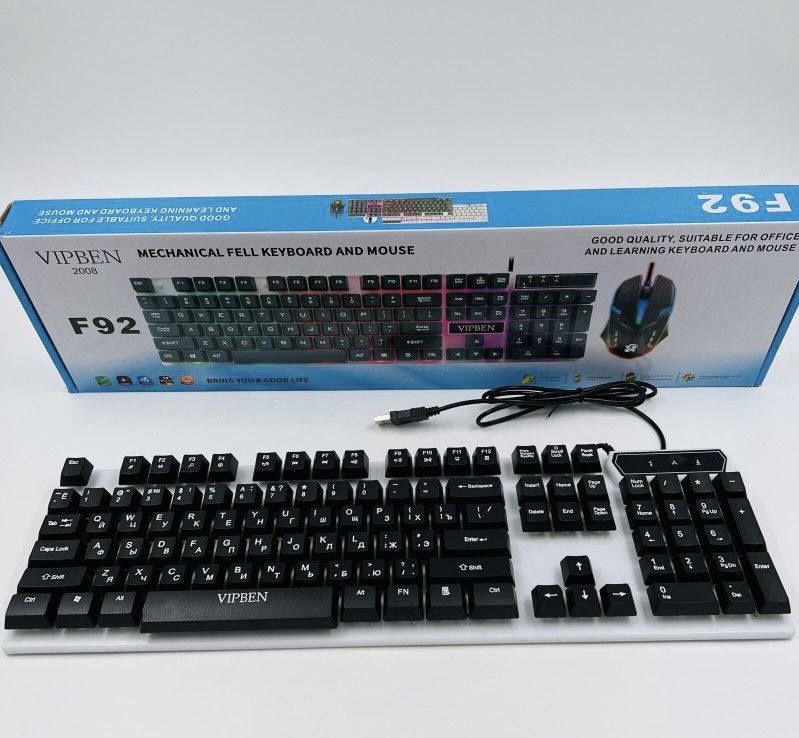 Игровая клавиатура+мышка с подсветкой 2 в 1
