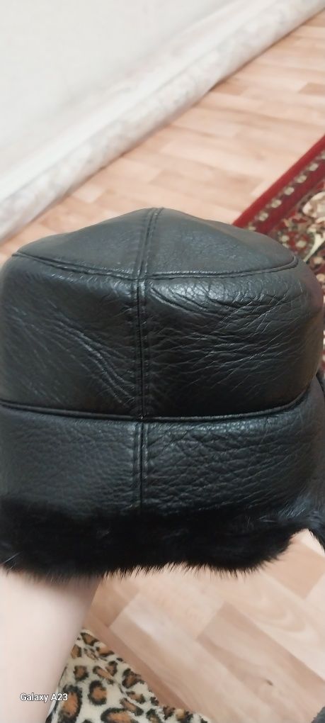 Шапка ушанка норковая