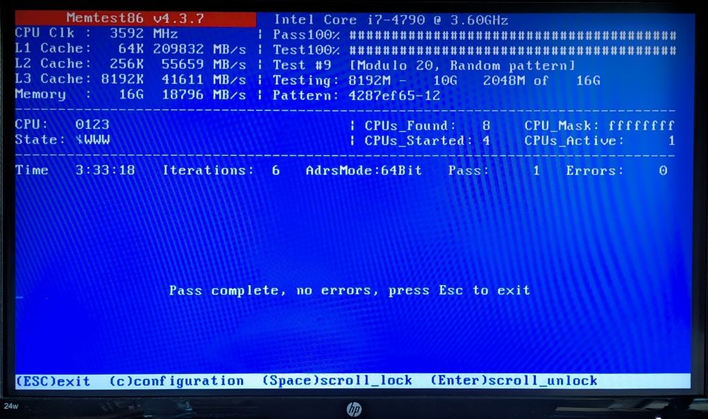 Компьютер i7 4790, 16 ГБ ОЗУ