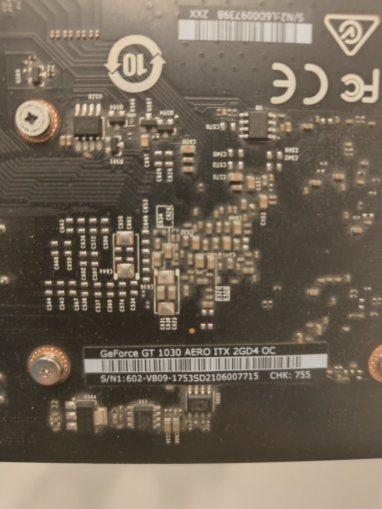 Видеокарта MSI GT 1030 Aero DDR4 2g