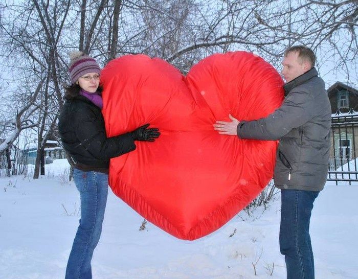 Кресло-мешок сердце бинбек бескаркасная мебель