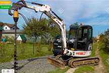 Ямобур на мини-экскаватор Kobelco SANY JCB Yanmar SANY CAT Hitachi