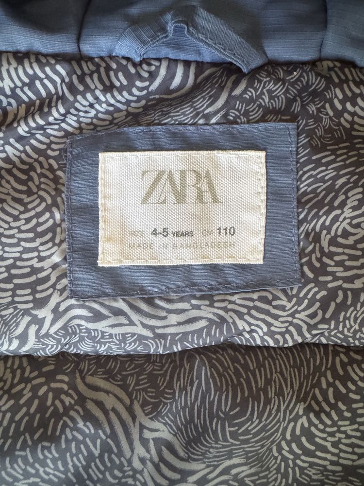 Куртка синяя ZARA 110см