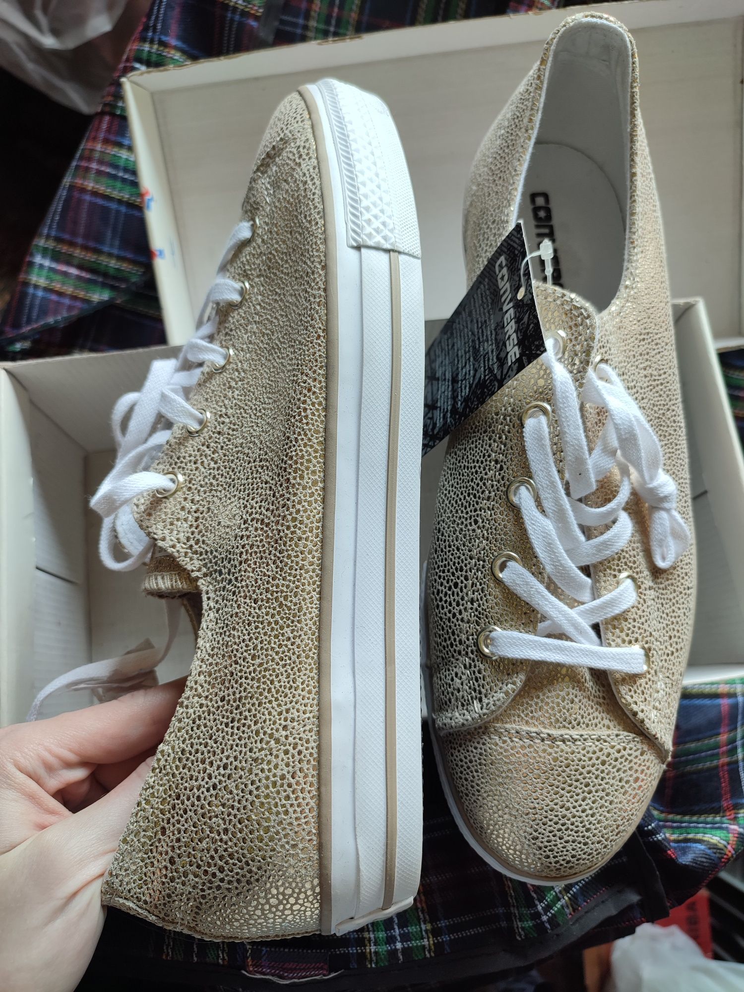 Converse All Star кеды золотые 43 размер