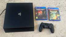 Ps 4 pro с двумя играми